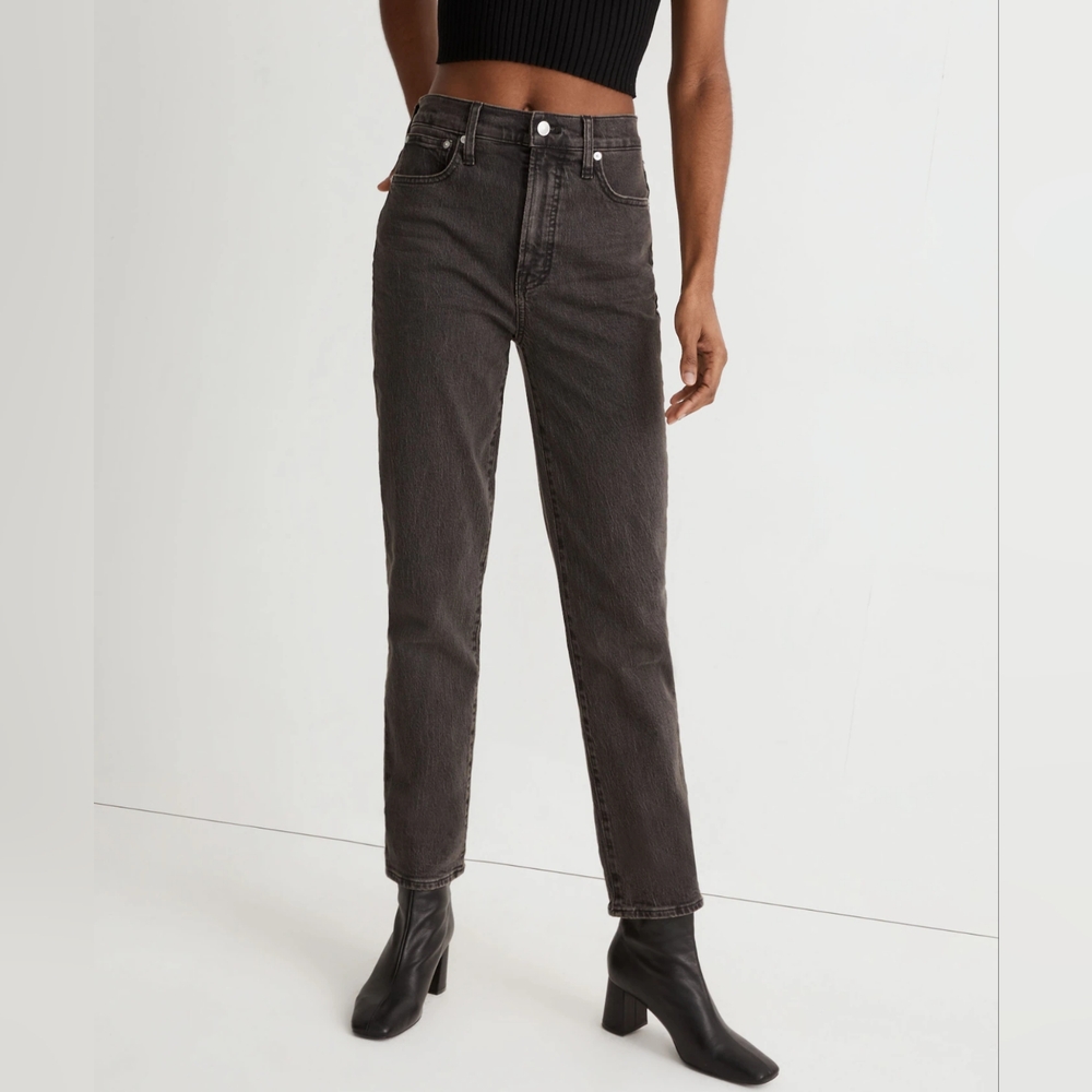 Madewell Perfect Vintage jean, Grey, 29 tall